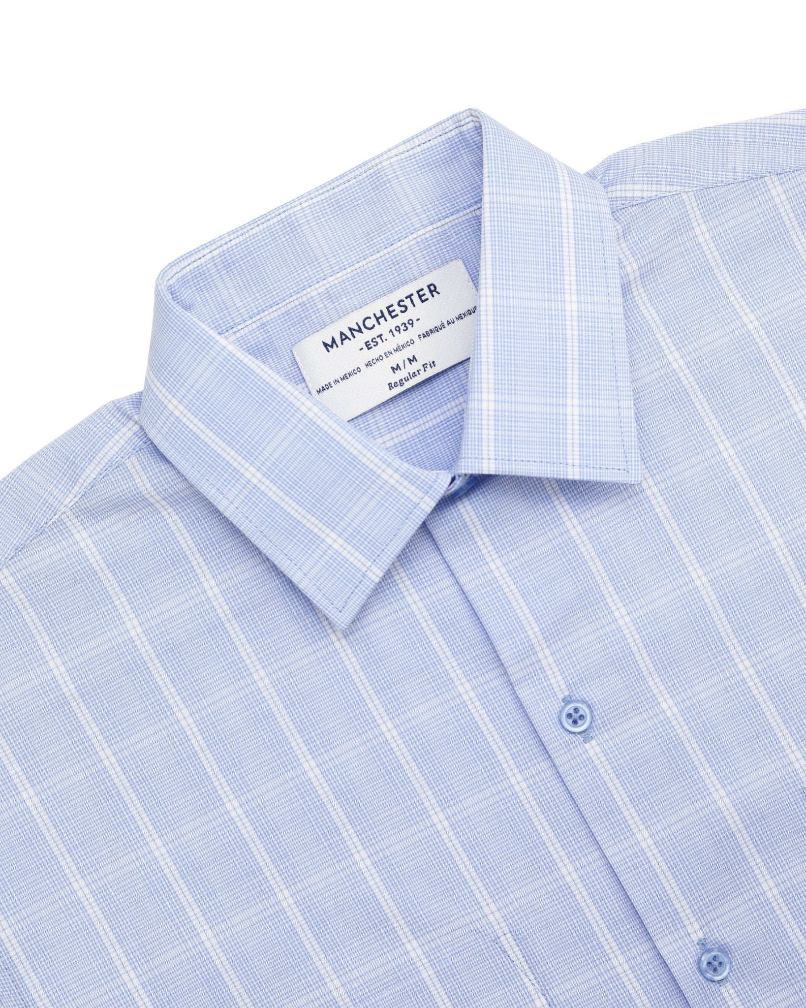 Manchester Camisa Casual Cuadros Dos Bolsillos - Manchester