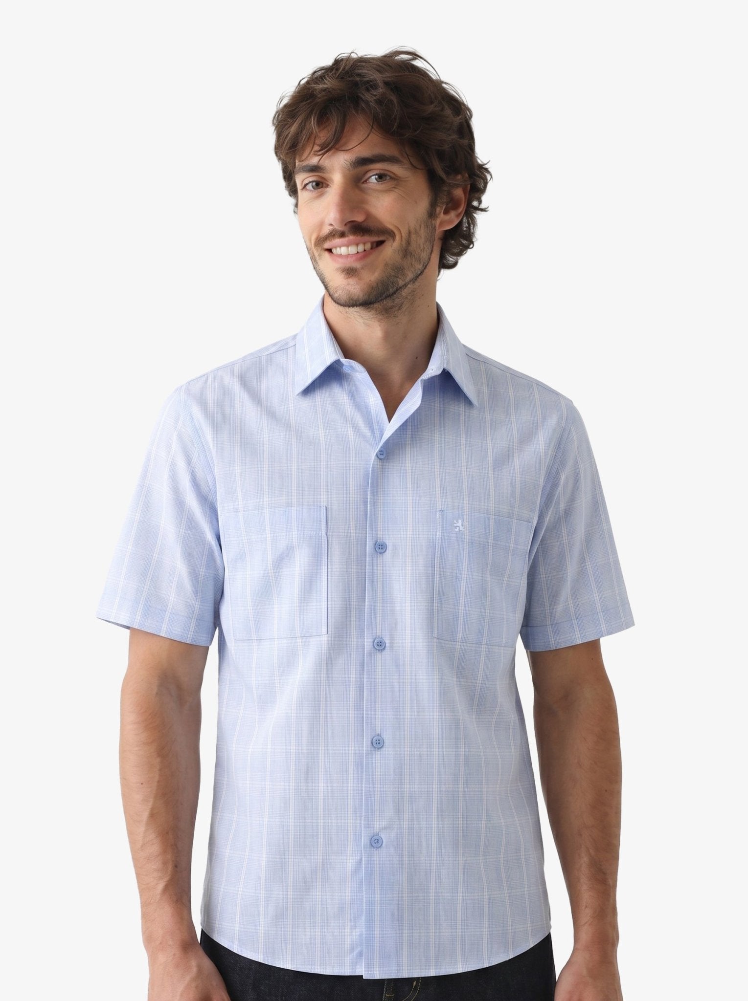 Manchester Camisa Casual Cuadros Dos Bolsillos - Manchester