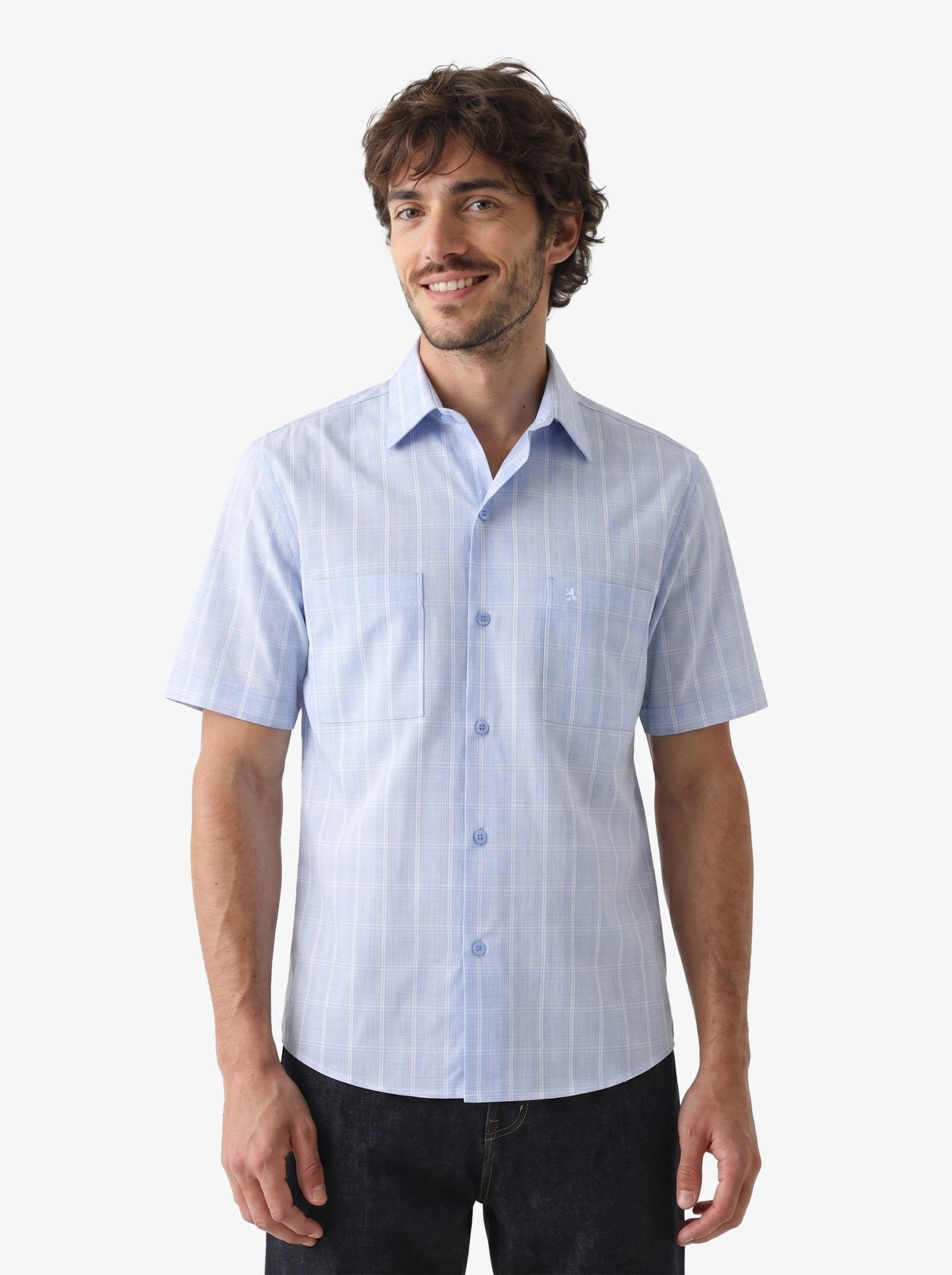 Manchester Camisa Casual Cuadros Dos Bolsillos - Manchester