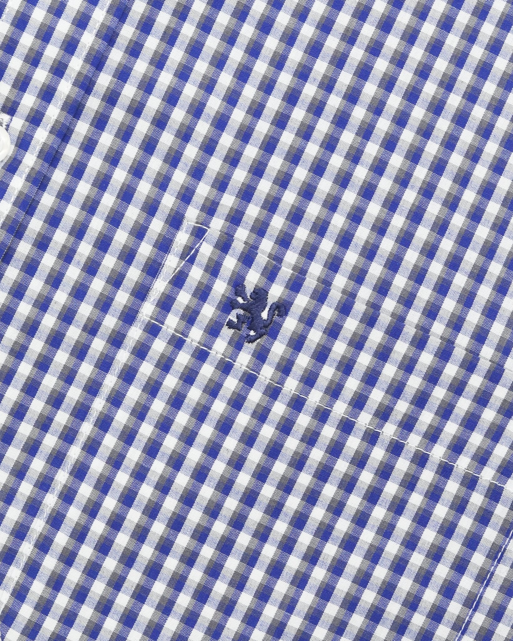 Manchester Camisa Casual Cuadros Gingham Manga Larga – Cuello Button-Down - Manchester