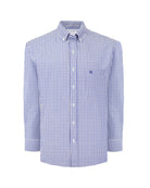Manchester Camisa Casual Cuadros Gingham Manga Larga – Cuello Button-Down - Manchester