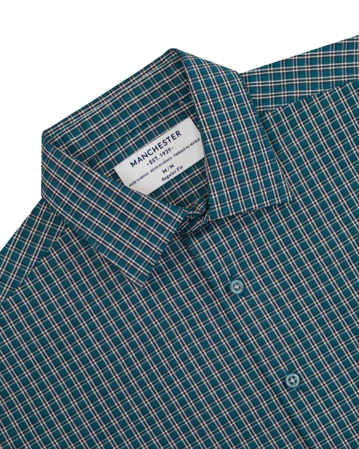Manchester Camisa Casual Cuadros Regular Fit Manga Corta - Manchester