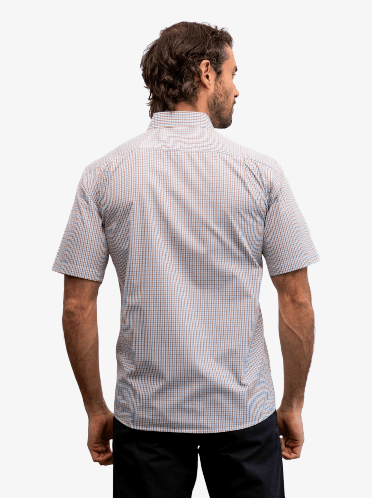 Manchester Camisa Casual Cuadros Tattersall Un Bolsillo Estilo - Manchester