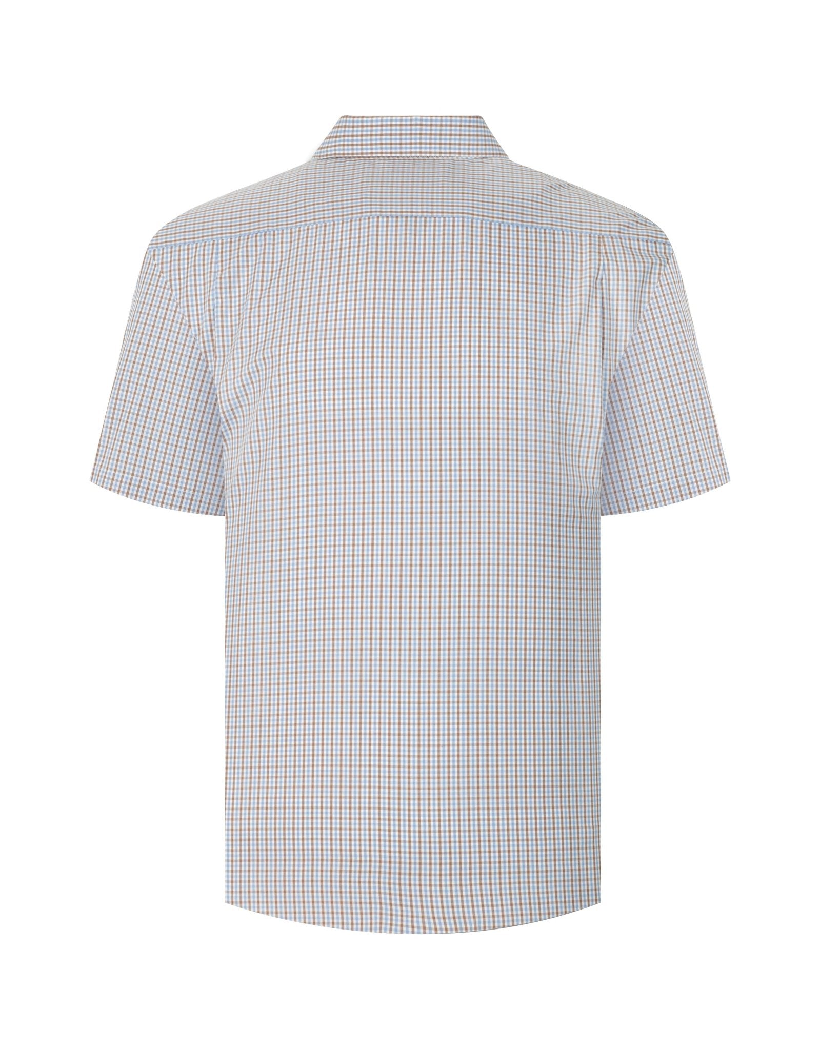 Manchester Camisa Casual Cuadros Tattersall Un Bolsillo Estilo - Manchester