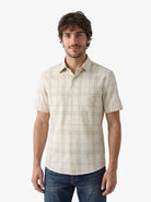 Manchester Camisa Casual Cuadros Windowpane Dos Bolsillos - Manchester