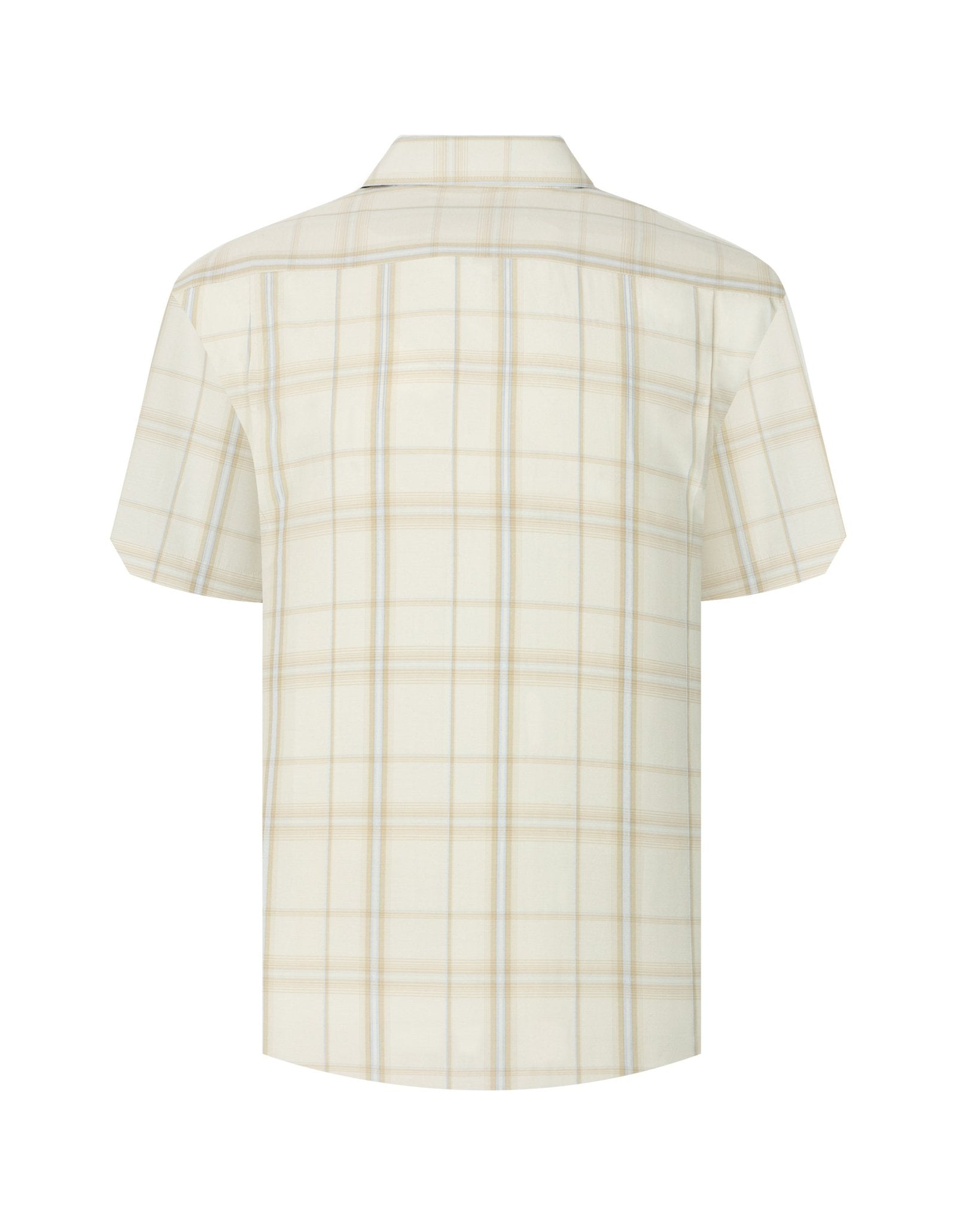 Manchester Camisa Casual Cuadros Windowpane Dos Bolsillos - Manchester