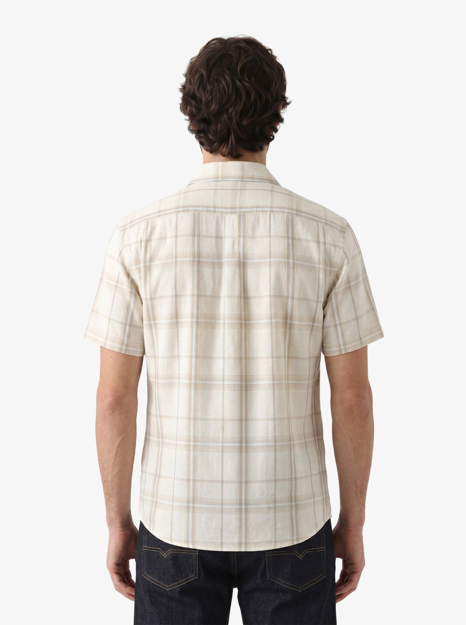 Manchester Camisa Casual Cuadros Windowpane Dos Bolsillos - Manchester