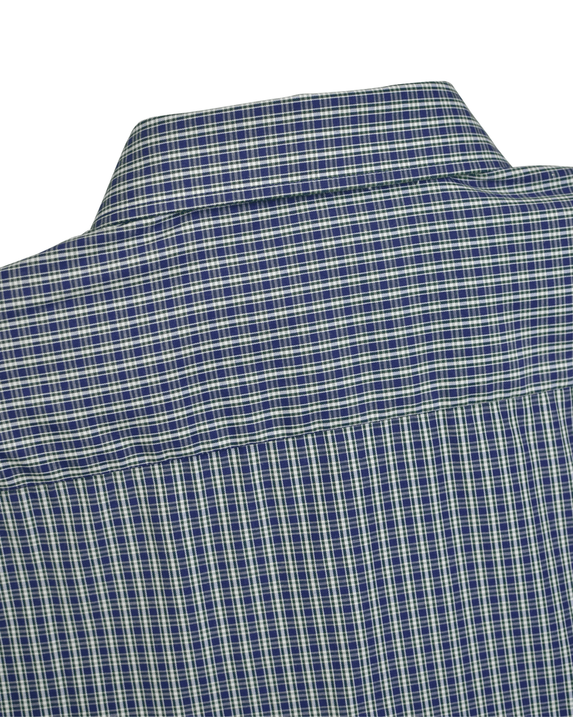 Manchester Camisa Casual Cuello Abotonado Estampado Cuadricular - Manga Larga - Manchester