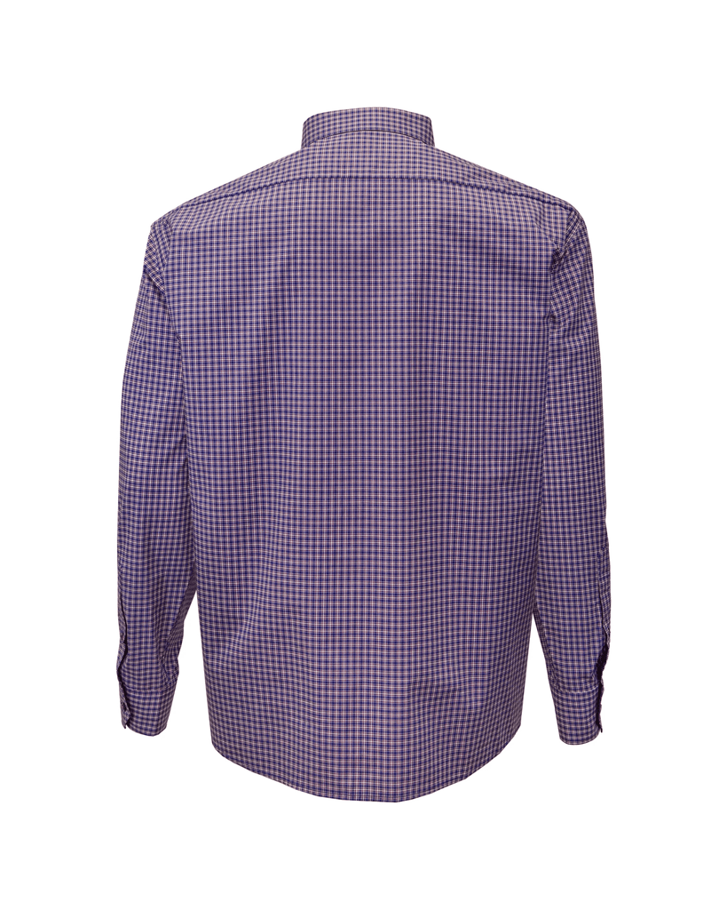 Manchester Camisa Casual Cuello Abotonado Estampado Cuadricular - Manga Larga - Manchester