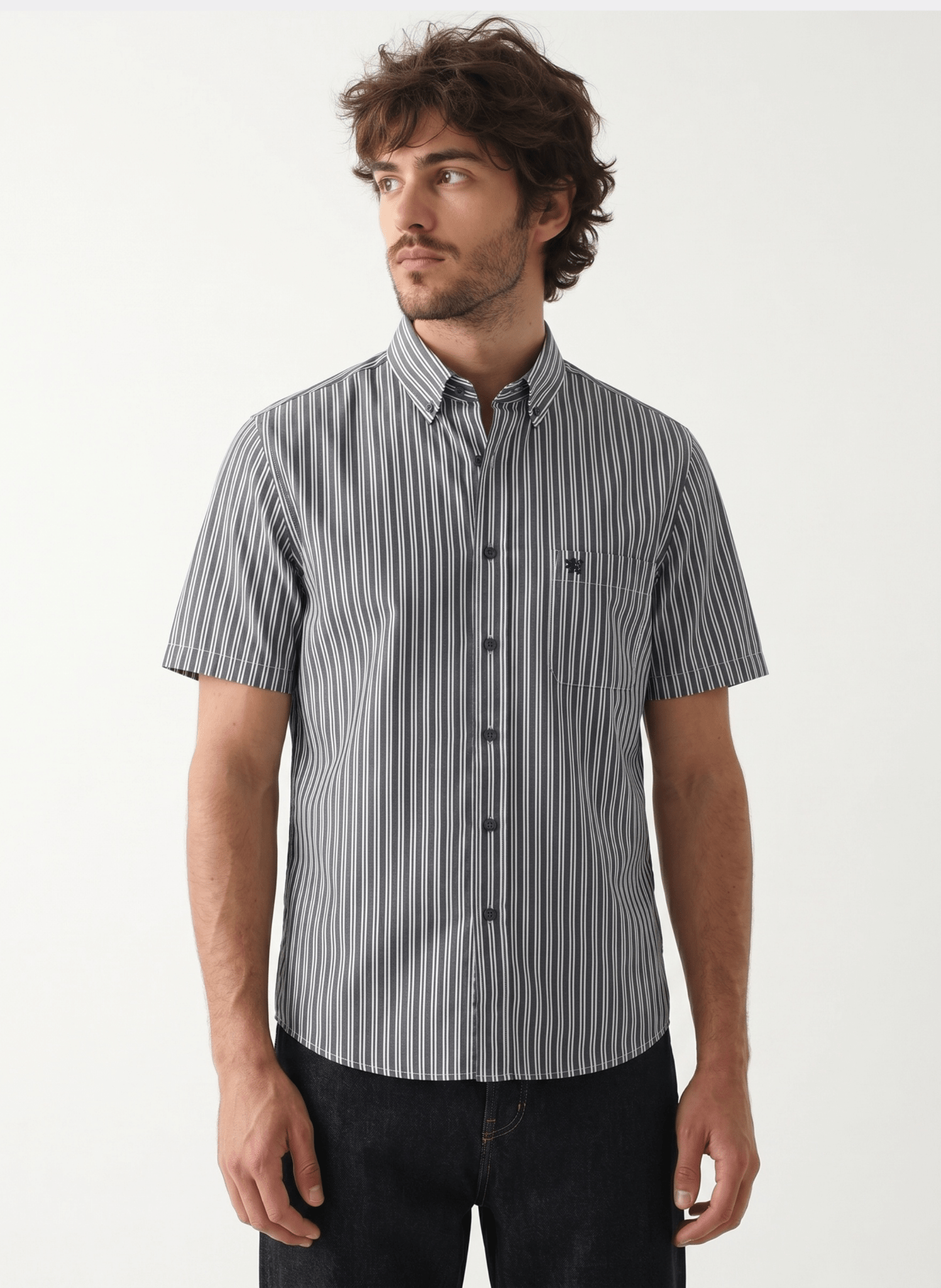 Manchester Camisa Casual Cuello Abotonado - Manga Corta - Manchester