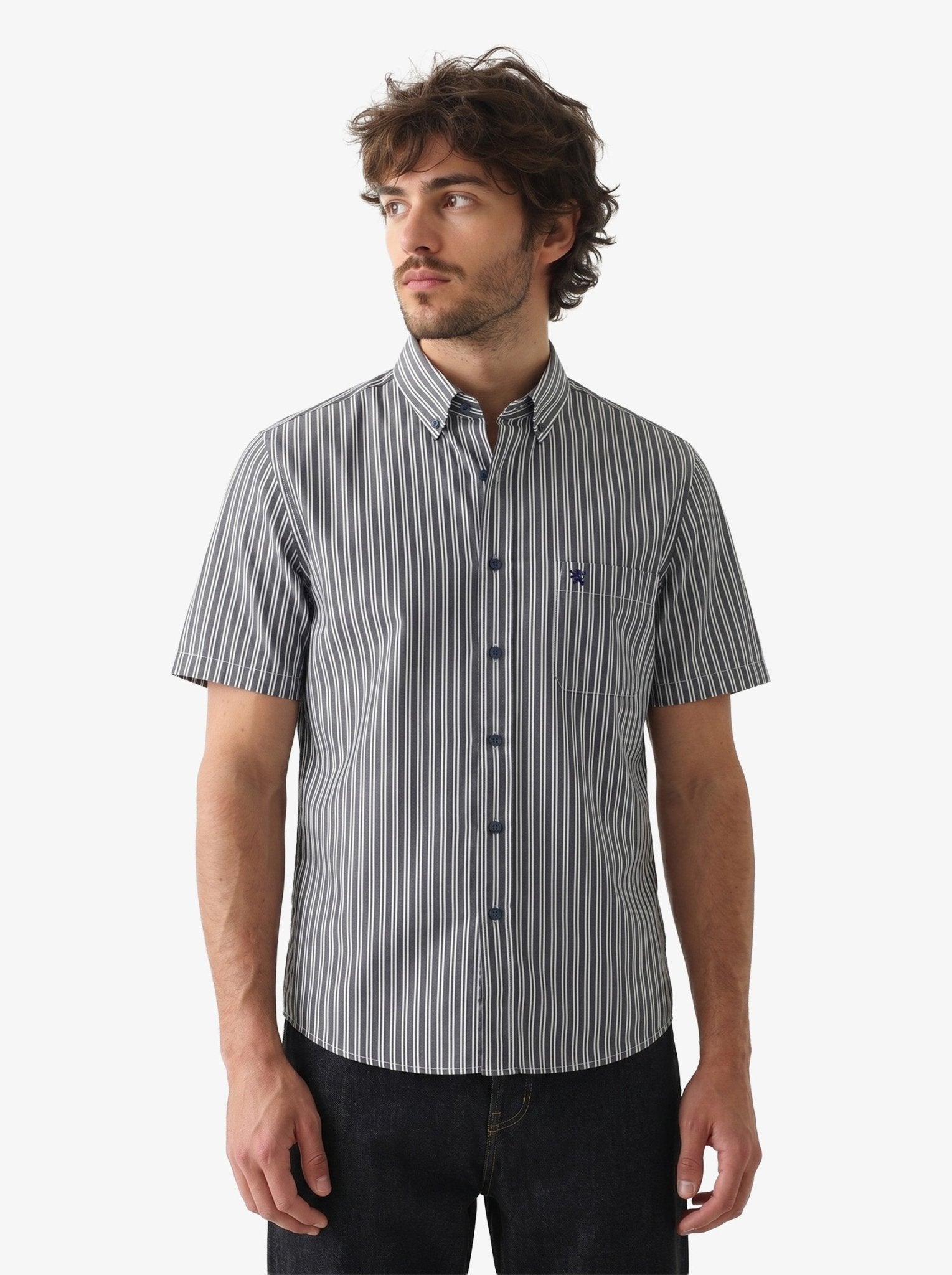 Manchester Camisa Casual Cuello Abotonado - Manga Corta - Manchester