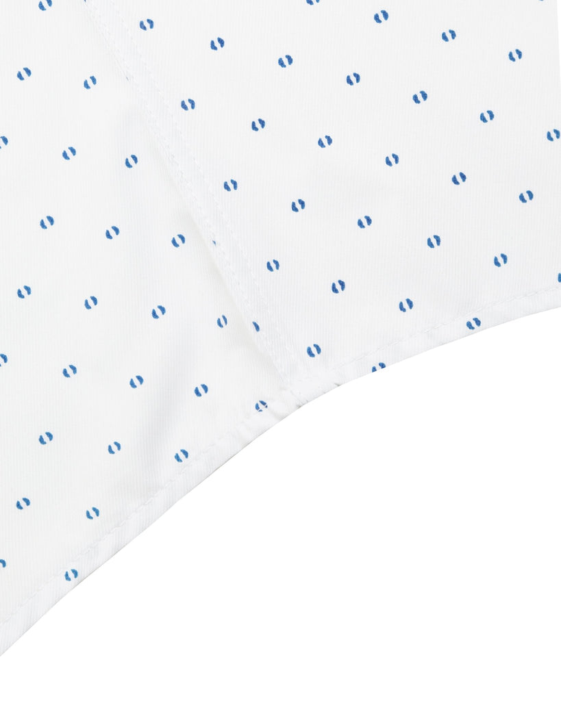 Manchester Camisa Casual de Algodón y Poliéster con Estampado de Lunares - Manchester