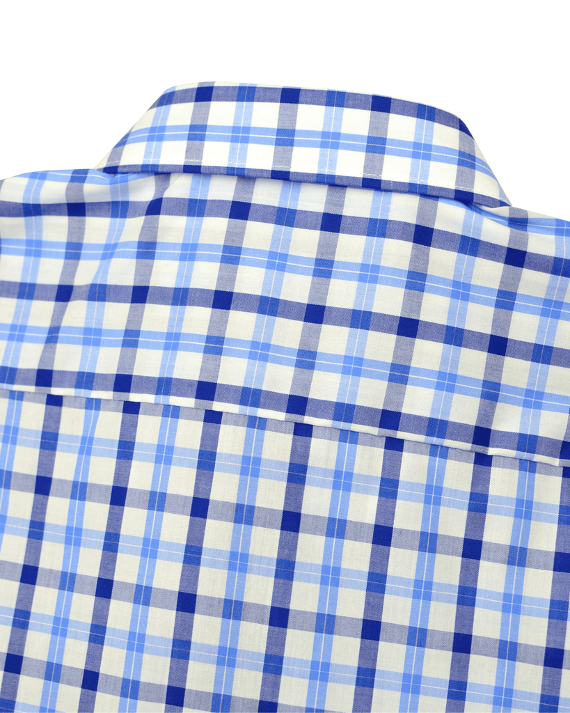 Manchester Camisa Casual de Cuadros Clásica Cuello Abotonado - Manga Corta - Manchester