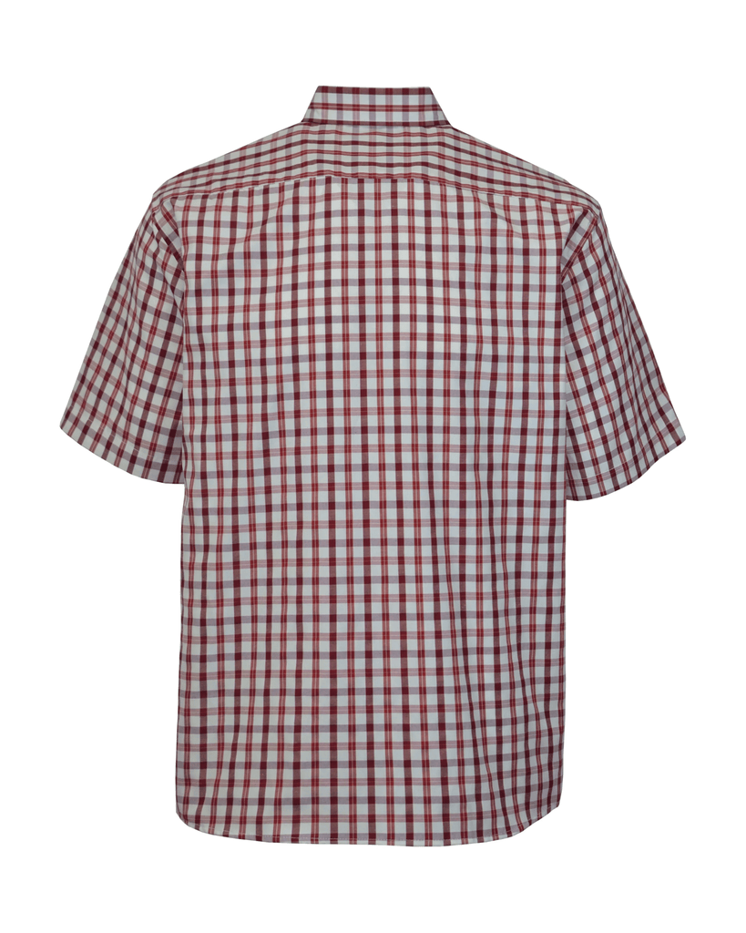 Manchester Camisa Casual de Cuadros Clásica Cuello Abotonado - Manga Corta - Manchester