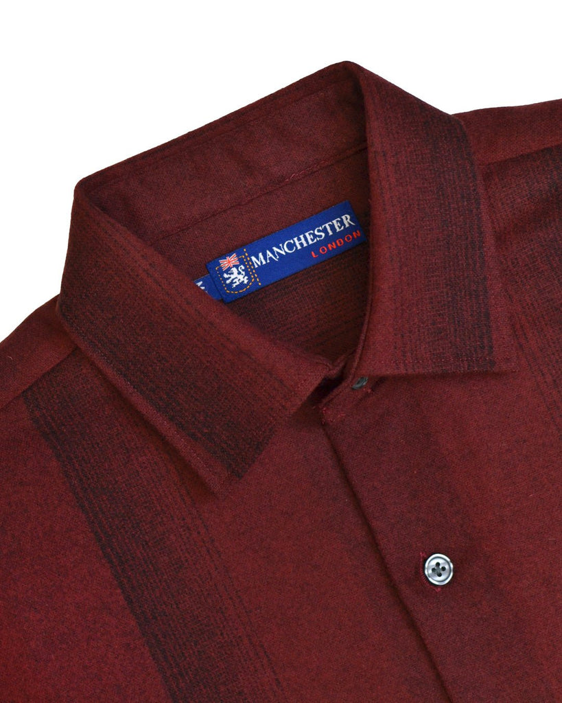 Manchester Camisa Casual de Lana Corte Regular - Manchester