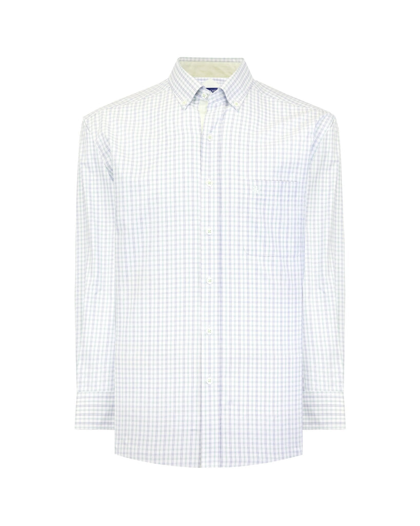 Manchester Camisa Casual de Lineas Cuello Button Down - Manga Larga - Manchester