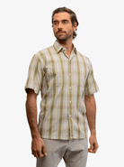 Manchester Camisa Casual Doble Bolsillo de Cuadros Difuminados - Manchester