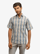 Manchester Camisa Casual Doble Bolsillo de Cuadros Difuminados - Manchester
