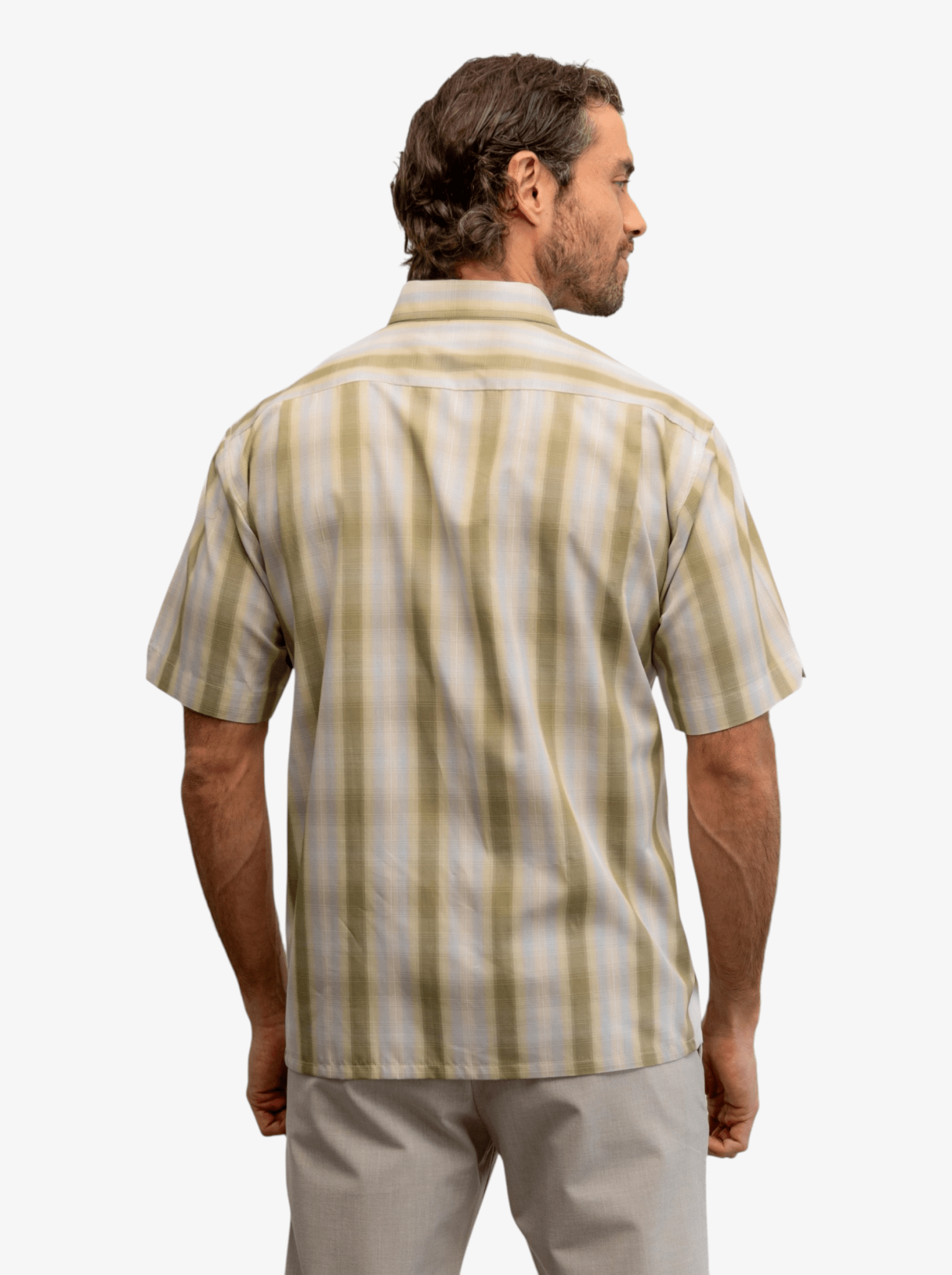 Manchester Camisa Casual Doble Bolsillo de Cuadros Difuminados - Manchester