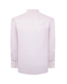 Manchester Camisa Casual Elite 100% Algodón Wrinkle Free Cuadrado Manga Larga - Manchester