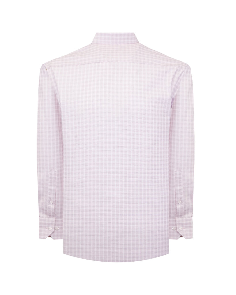 Manchester Camisa Casual Elite 100% Algodón Wrinkle Free Cuadrado Manga Larga - Manchester