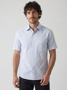 Manchester Camisa Casual Elite 100% Algodón Wrinkle Free Manga Corta - Manchester