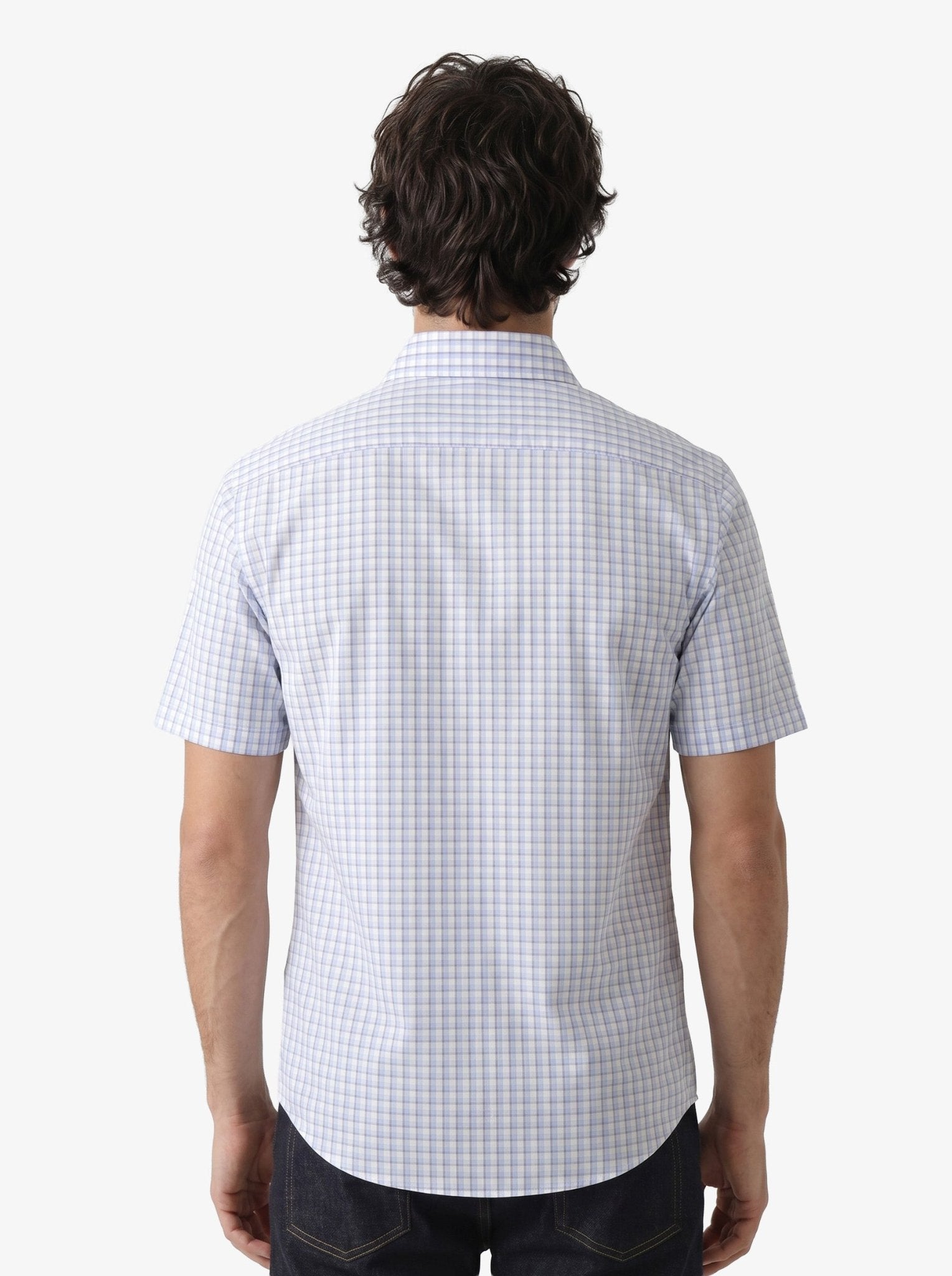 Manchester Camisa Casual Elite 100% Algodón Wrinkle Free Manga Corta - Manchester