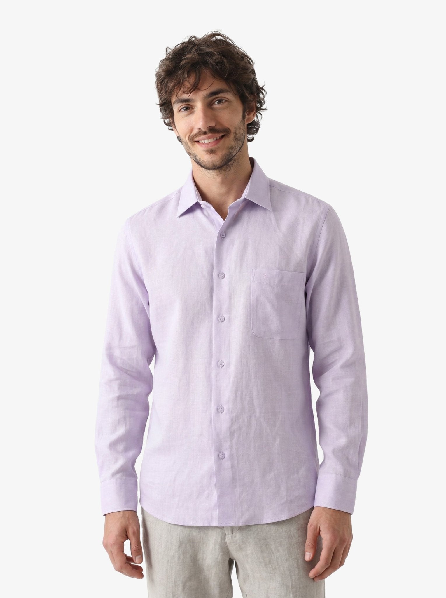 Manchester Camisa Casual Elite 100% Lino - Manchester