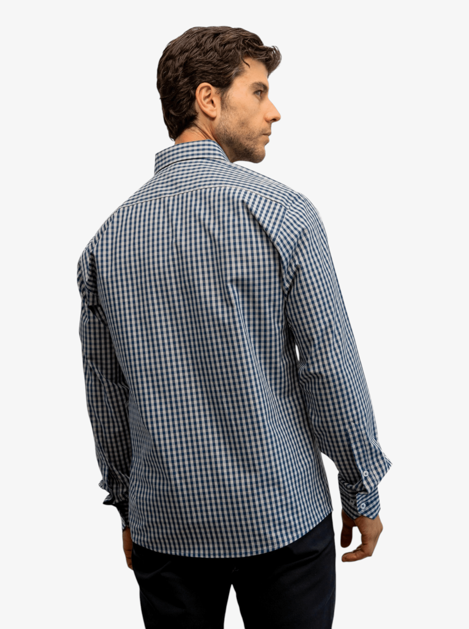 Manchester Camisa Casual Elite Manga Larga con Diseño de Cuadros - Manchester
