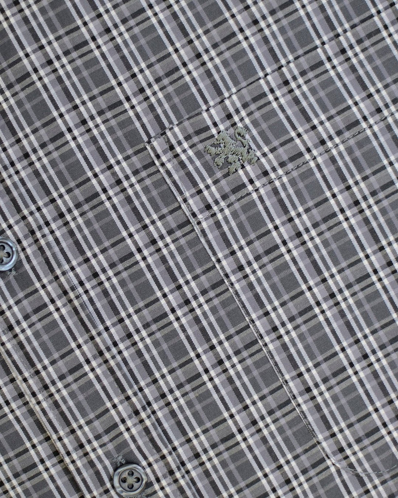 Manchester Camisa Casual Estampado de Líneas Entrelazadas - Manga Larga - Manchester