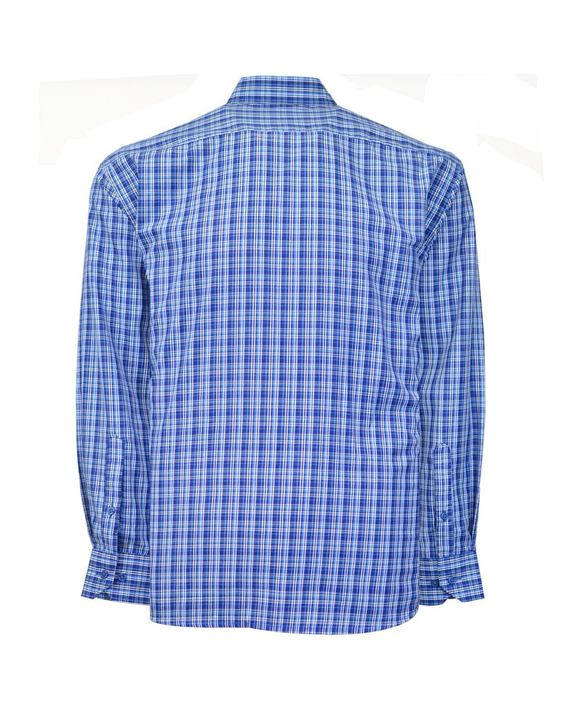 Manchester Camisa Casual Estampado de Líneas Entrelazadas - Manga Larga - Manchester