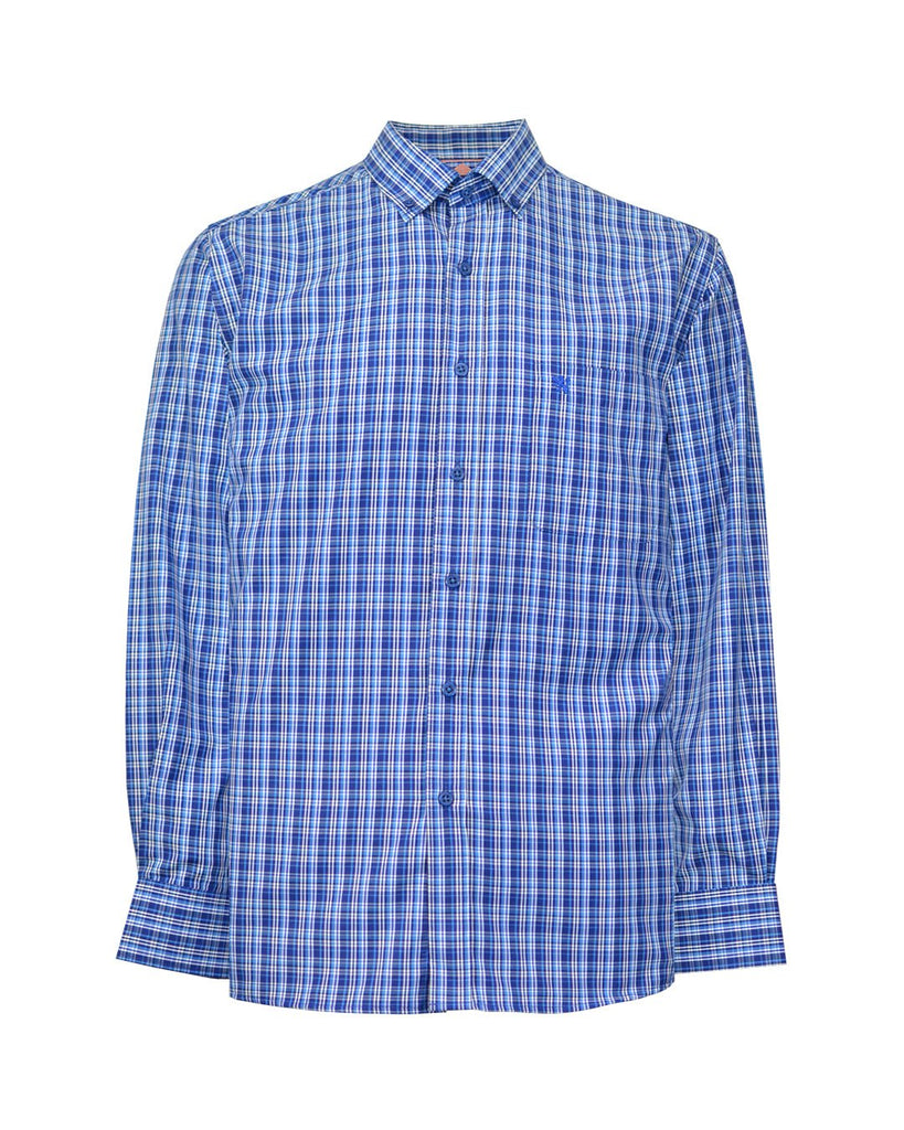 Manchester Camisa Casual Estampado de Líneas Entrelazadas - Manga Larga - Manchester