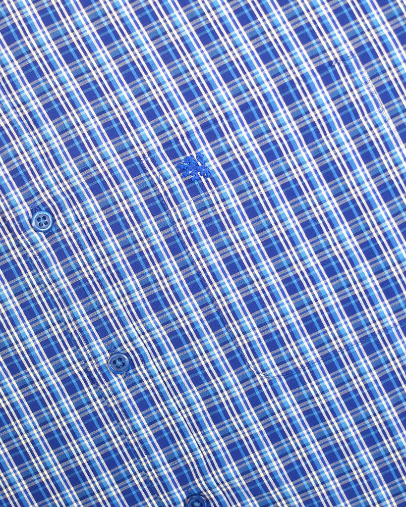 Manchester Camisa Casual Estampado de Líneas Entrelazadas - Manga Larga - Manchester