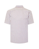 Manchester Camisa Casual Hombre Manga Corta Estampado de Cuadros - Manchester