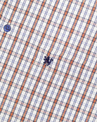 Manchester Camisa Casual Hombre Manga Corta Estampado de Cuadros - Manchester