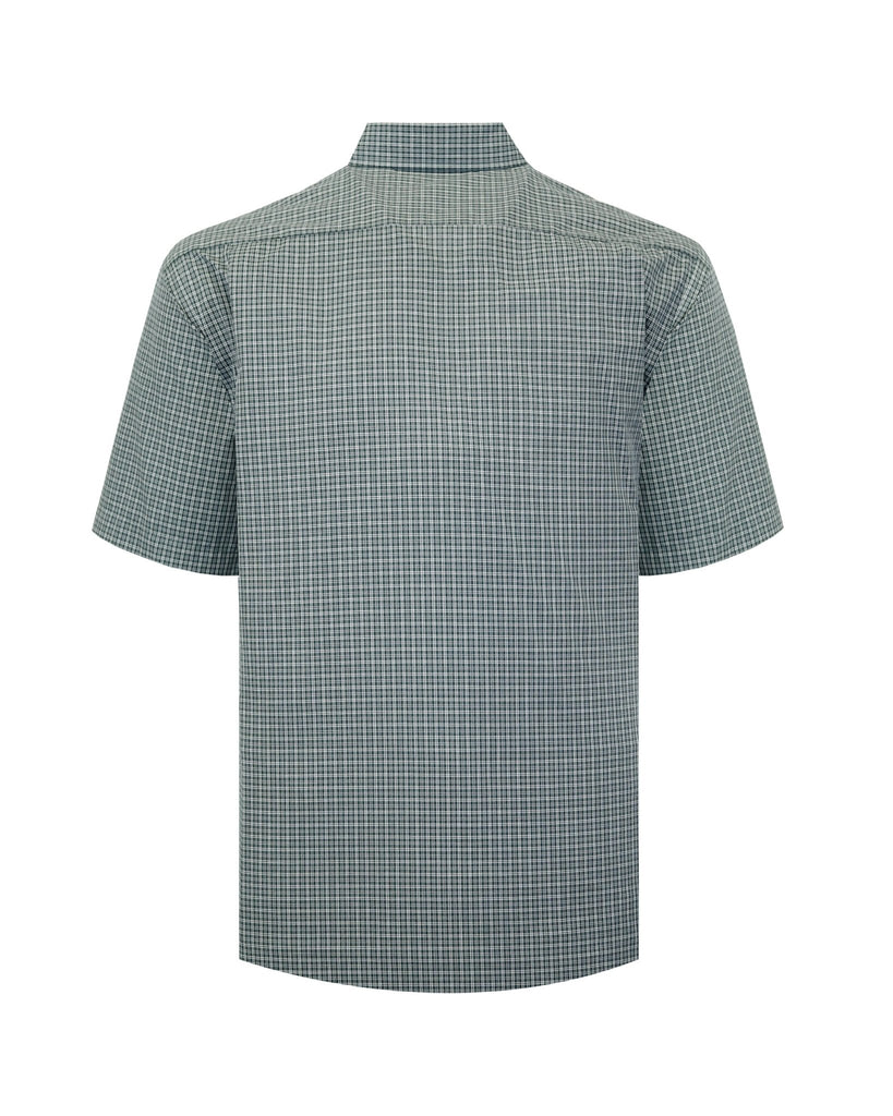 Manchester Camisa Casual Manga Corta con Diseño de Cuadros - Manchester