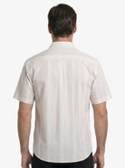 Manchester Camisa Casual Manga Corta con Rayas Finas y Doble Bolsillo - Manchester