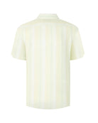 Manchester Camisa Casual Manga Corta con Rayas Finas y Doble Bolsillo - Manchester