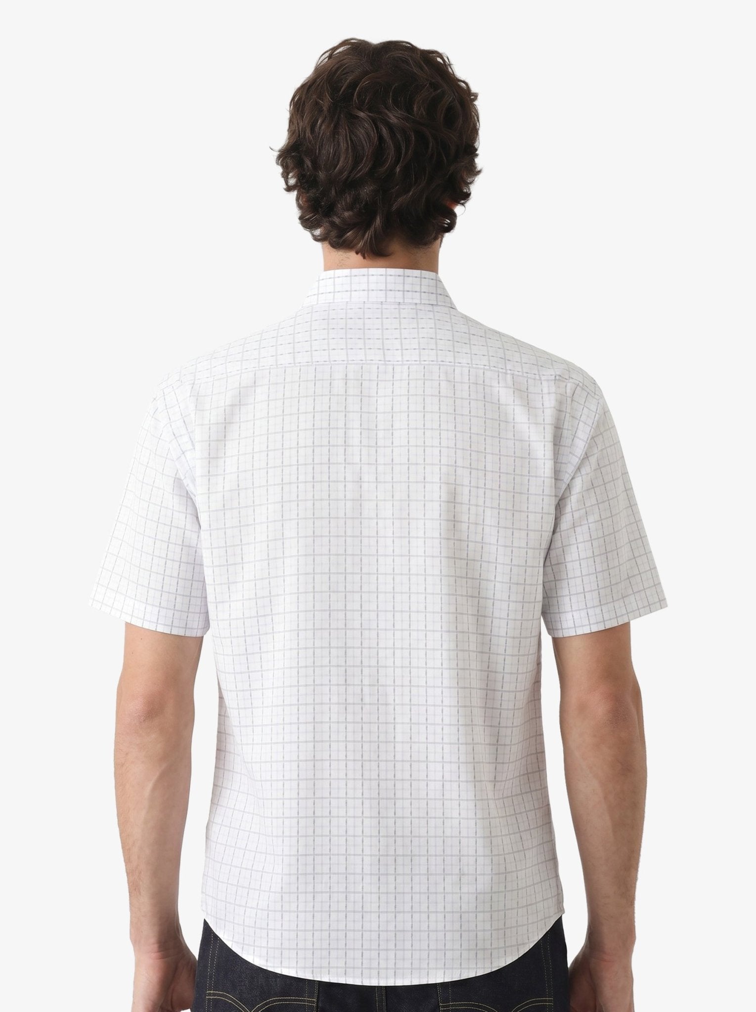 Manchester Camisa Casual Manga Corta Cuadrícula - Manchester