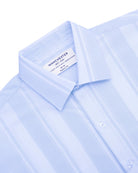 Manchester Camisa Casual Manga Corta Regular Fit – Diseño de Rayas Bloque - Manchester