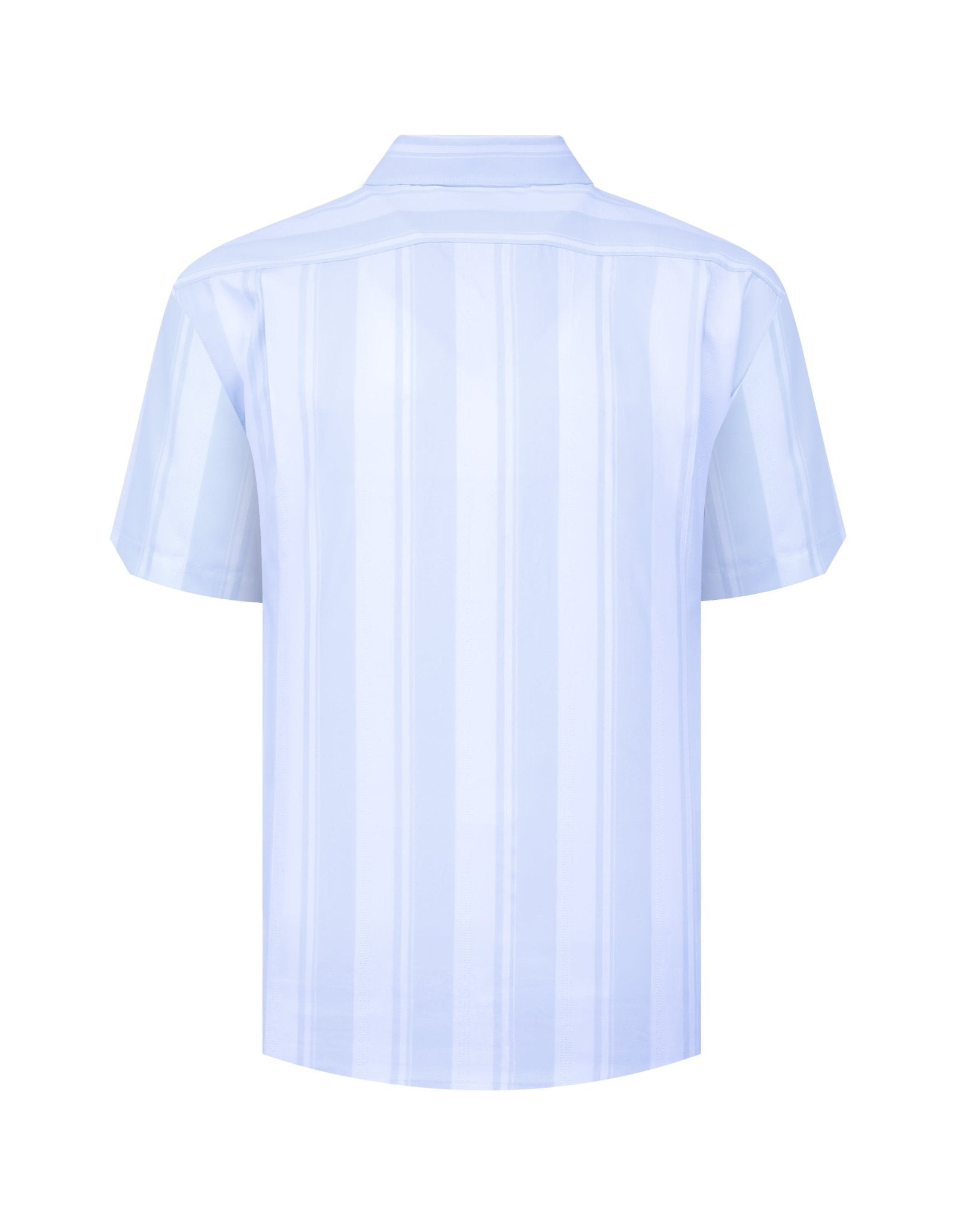 Manchester Camisa Casual Manga Corta Regular Fit – Diseño de Rayas Bloque - Manchester