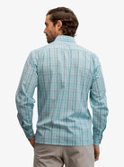 Manchester Camisa Casual Manga Larga de Cuadros Tartán con Doble Bolsillo - Manchester