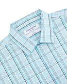 Manchester Camisa Casual Manga Larga de Cuadros Tartán con Doble Bolsillo - Manchester