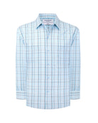 Manchester Camisa Casual Manga Larga de Cuadros Tartán con Doble Bolsillo - Manchester