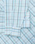 Manchester Camisa Casual Manga Larga de Cuadros Tartán con Doble Bolsillo - Manchester