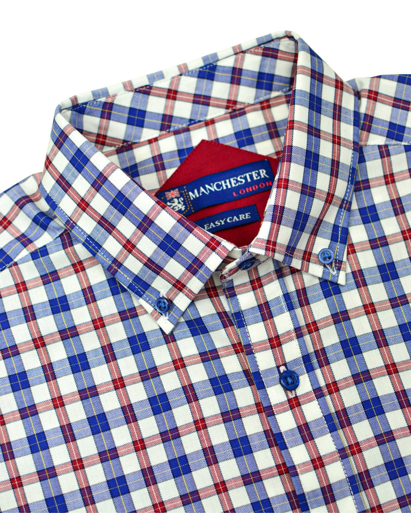 Manchester Camisa Casual Manga Larga Regular Fit - Cuello Button Down - Manchester