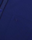 Manchester Camisa Casual Marino Algodón - Poliéster Manga Larga - Manchester
