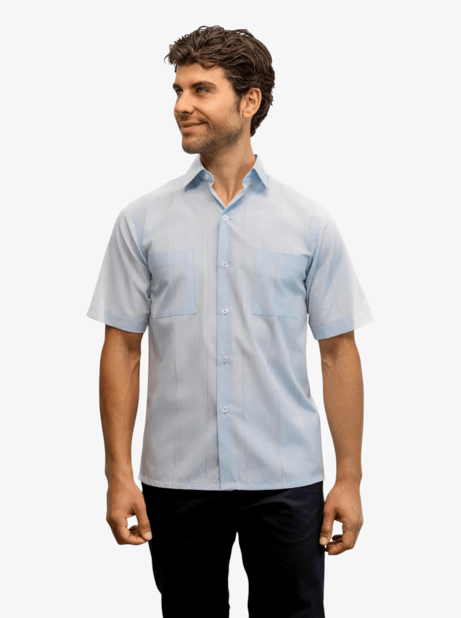 Manchester Camisa Casual Rayas Dos Bolsillos Estilo Moderno - Manchester