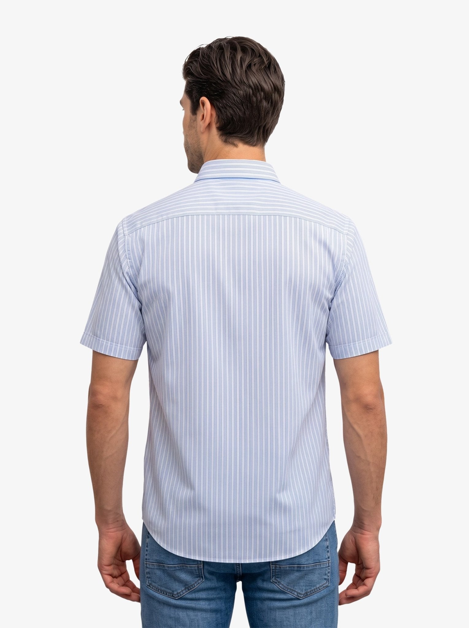 Manchester Camisa Casual Rayas Manga Corta - Manchester