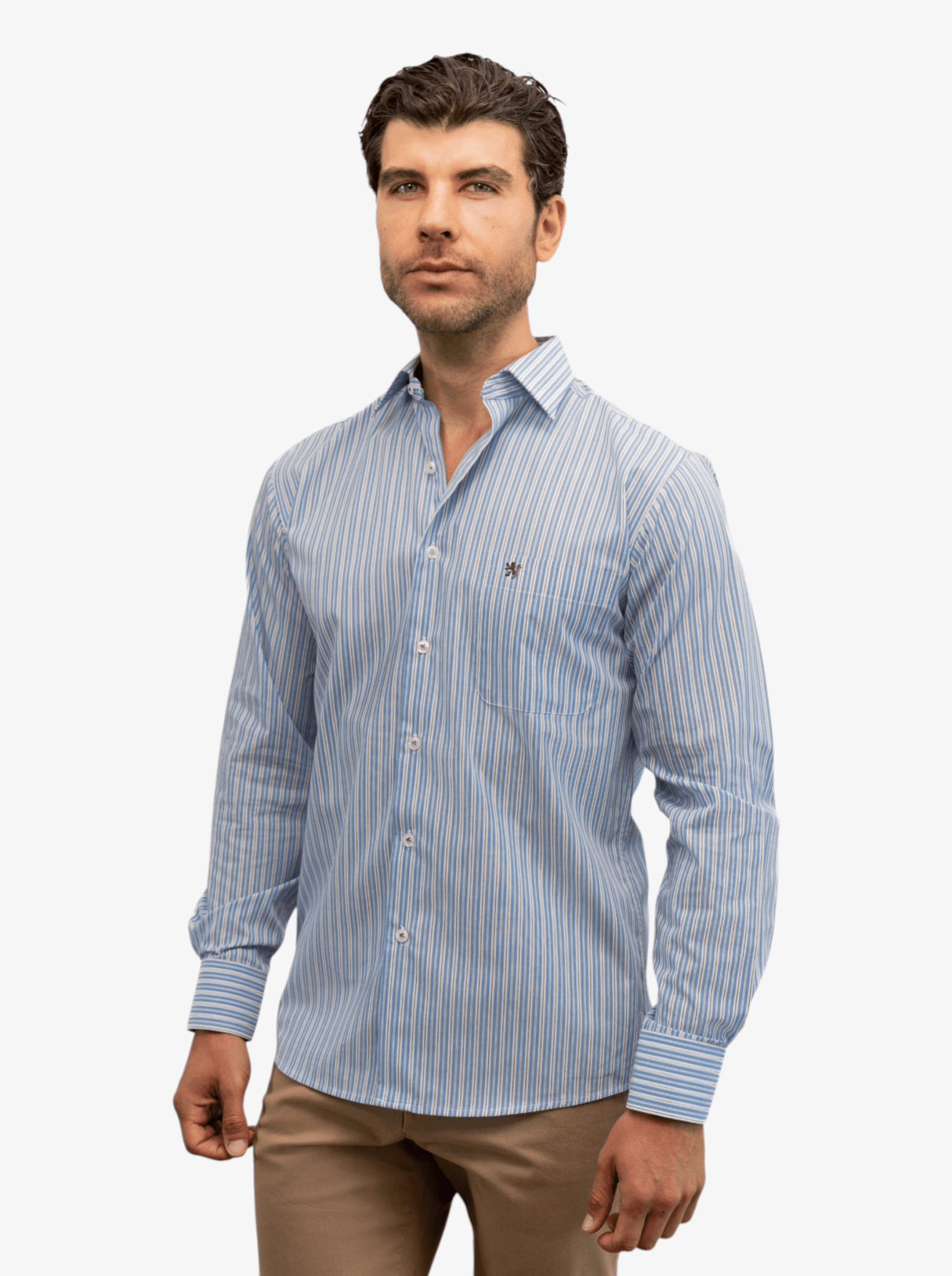 Manchester Camisa Casual Rayas – Manga Larga Regular Fit - Manchester